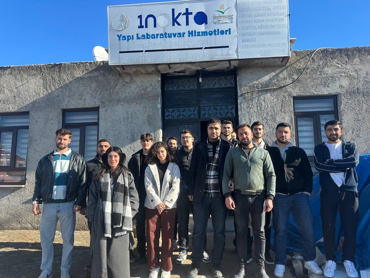 İNŞAAT TEKNOLOJİSİ BÖLÜMÜ 1 NOKTA YAPI LABORATUVARI TEKNİK GEZİSİ