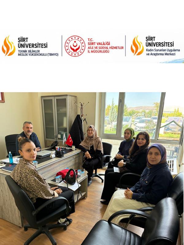 Siirt Aile ve Sosyal Hizmetler İl Müdürlüğünden TBMYO’ya Dış Paydaş Ziyareti