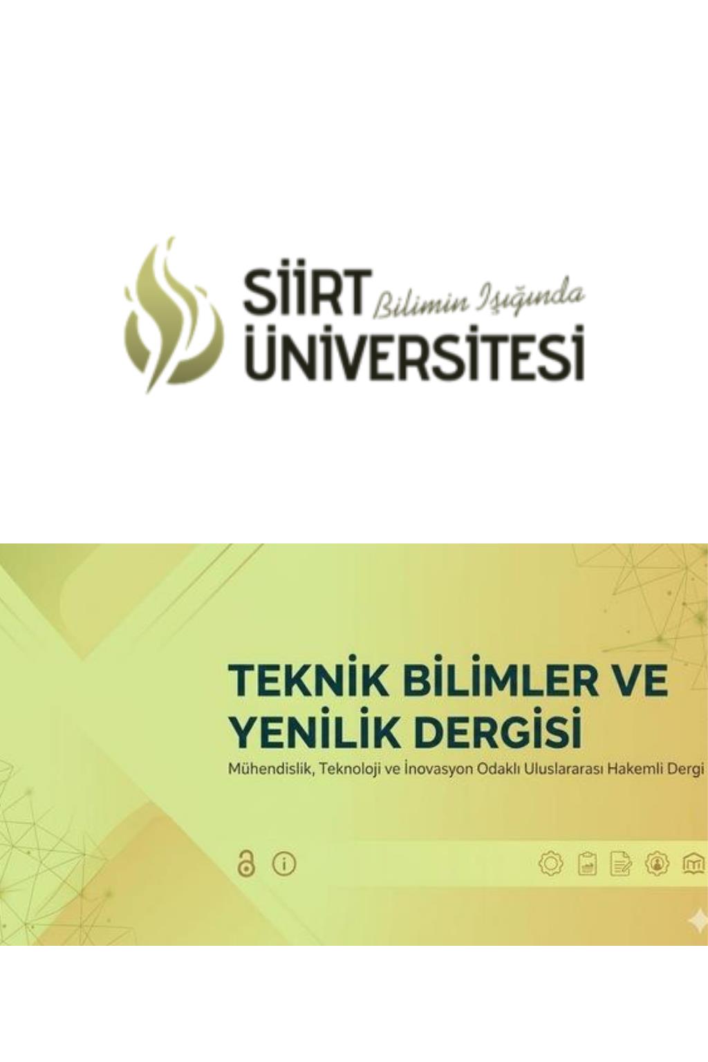 Dergi Yayın Duyurusu (Teknik Bilimler ve Yenilik Dergisi)