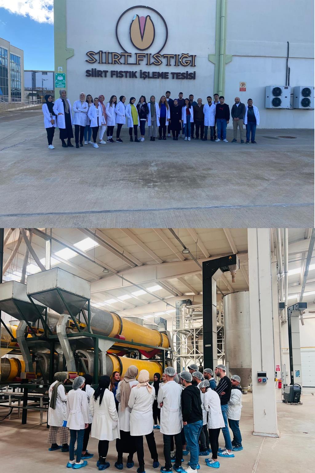 GIDA TEKNOLOJİSİ BÖLÜMÜ SİİRT FISTIK İŞLEME TESİSİ TEKNİK GEZİSİ