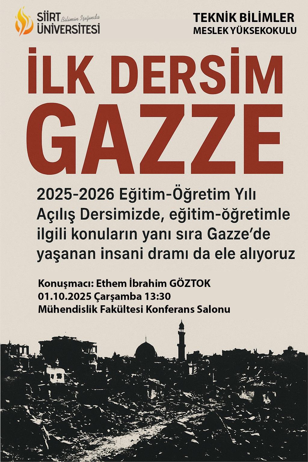 2025-2026 Eğitim-Öğretim Yılı Açılış Dersi Gerçekleştirildi
