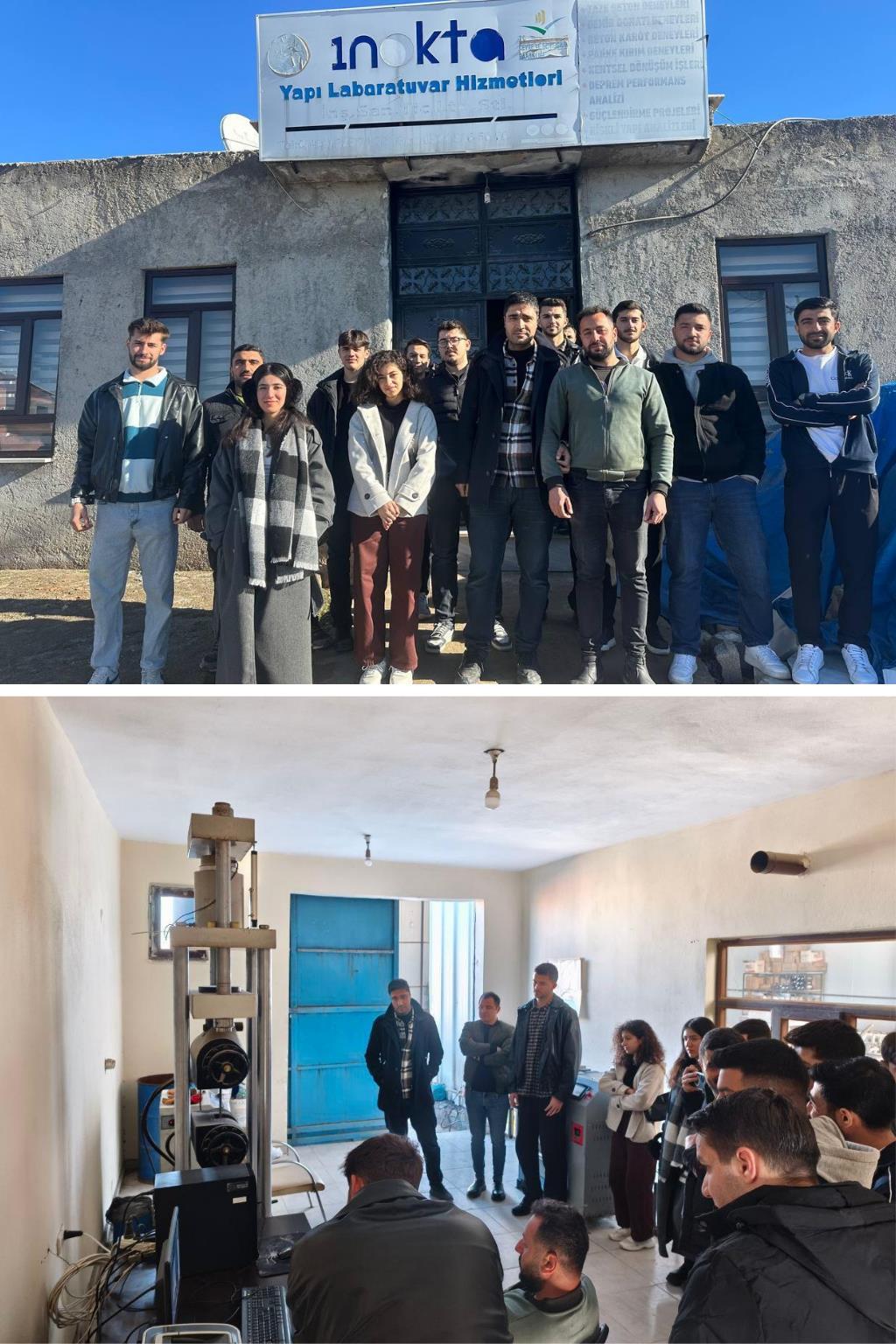 İNŞAAT TEKNOLOJİSİ BÖLÜMÜ 1 NOKTA YAPI LABORATUVARI TEKNİK GEZİSİ